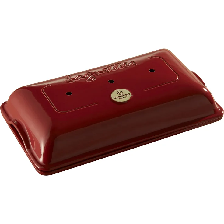 Emile Henry Backform für Baguettes, Keramik 39 x 24 x 8 cm Grand Cru