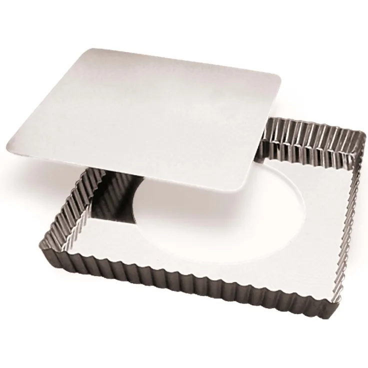 Gobel 126810 Backform, quadratisch, mit herausnehmbarem Boden, Weiß