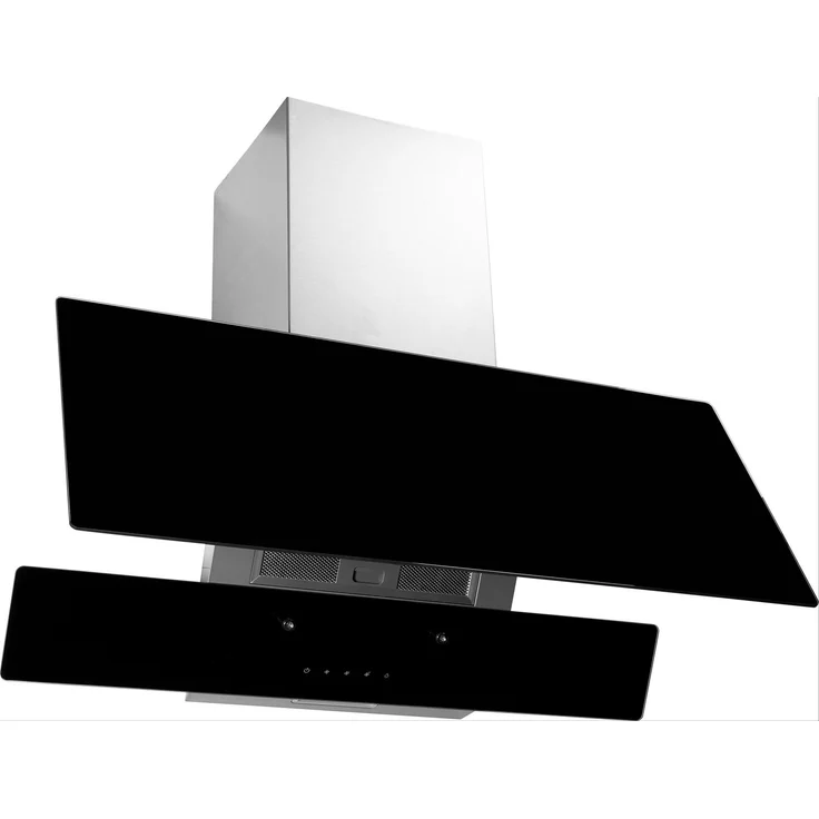 Gorenje WHI949EXBG, Motorhaube, Kamin abgewinkelt, Breite: 90 cm, Tiefe: 33.5 cm, Absaugung und Rückführung (mit zusätzlichem Rückführungsset) – Bild 3