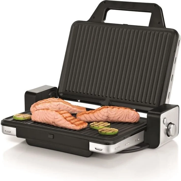 WMF Lono Kontaktgrill 2-in-1, Tischgrill, antihaftbeschichtete Grillplatten, 2100 W, 30 x 20 cm Grillfläche, edelstahl – Bild 11