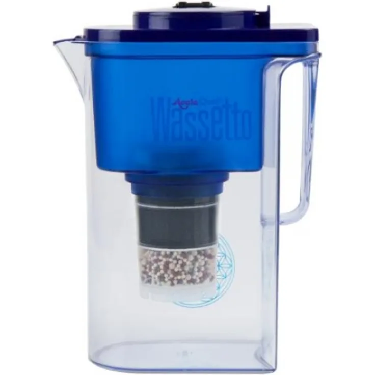 AcalaQuell Wassetto Blau Kannenfilter inkl. Mikroschwamm und Filterkartusche