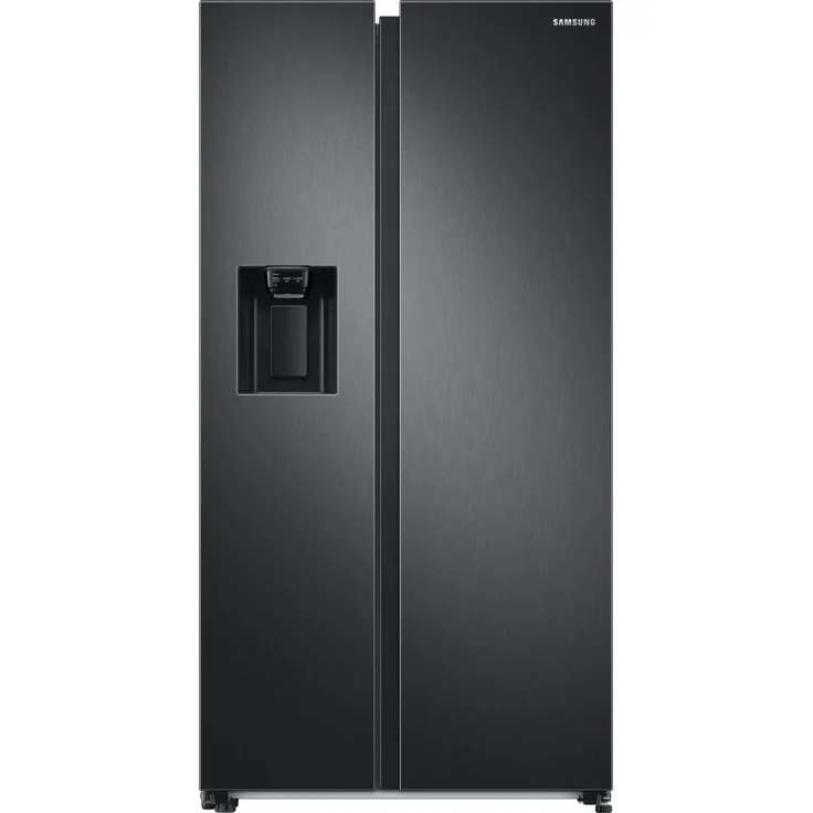 Samsung RS6GA8521B1 EG Side-by-Side-Kühlschrank, freistehend, Premium Black Steel, NoFrost, Wasser- und Eiswürfelspender, Wassertank, Schnellgefrieren, Breite 91.2 cm – Bild 1