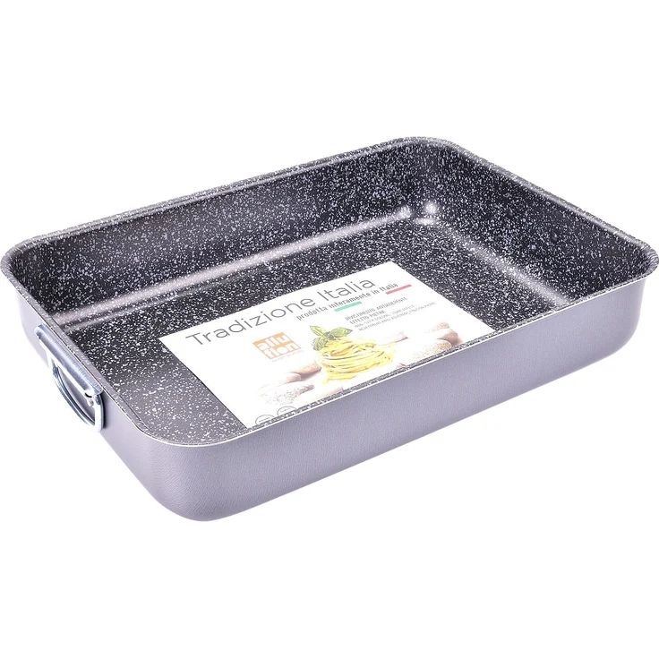 Alluflon Tradition Italien Lasagneform, Aluminium, schwarz – Bild 1
