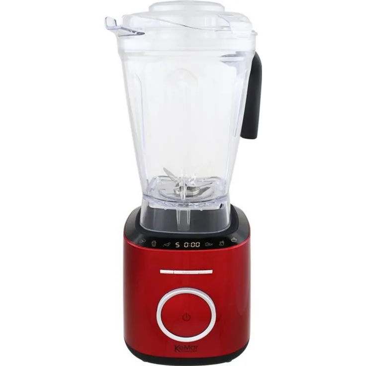 KeMar Kitchenware Standmixer KSB-300, 1500 W, 2 Liter Behälter, LED Touch Panel, 10 Geschwindigkeitsstufen, rot