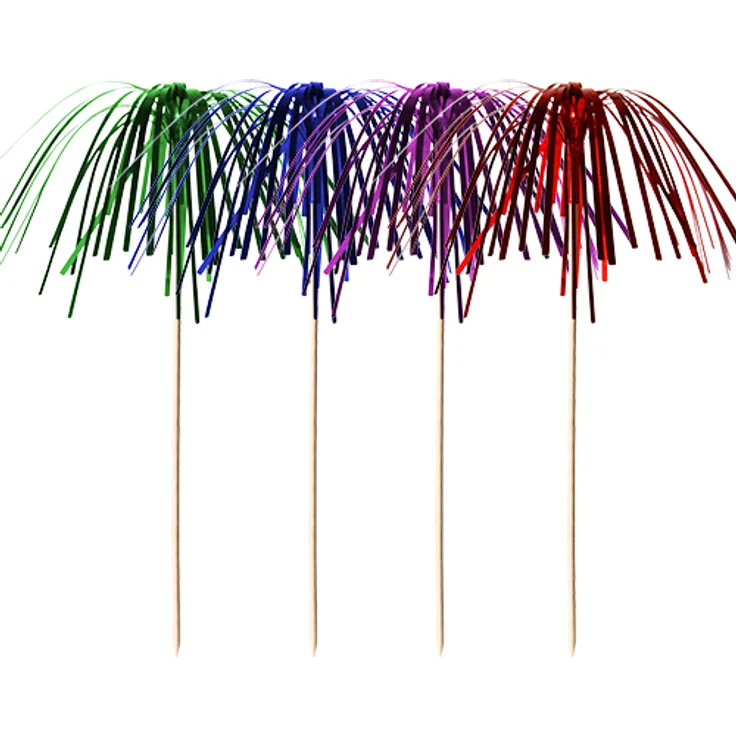 16680 - PAPSTAR - 100 Deko-Picker 24 cm farbig sortiert Feuerwerk – Bild 2