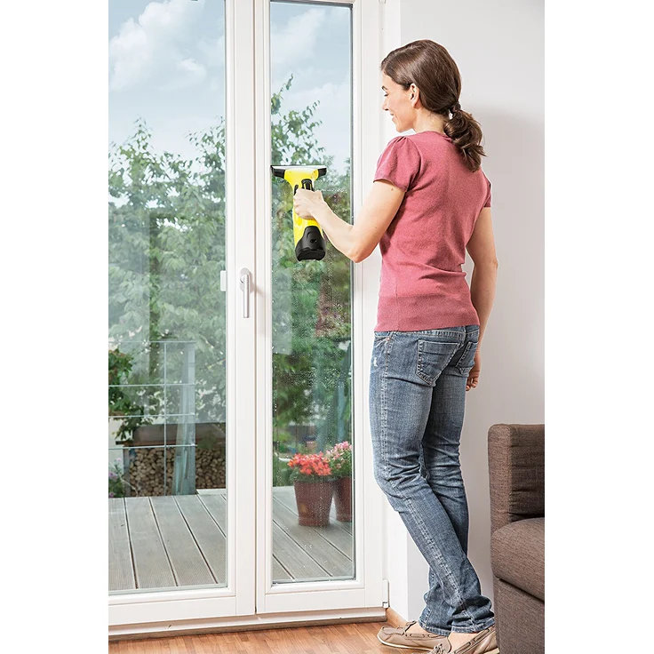 Kärcher WV 5 Plus N Fenstersauger, 35 min Akkubetrieb, entnehmbarer Akku, breite und schmale Absaugdüsen, Sprühflasche mit Mikrofaserbezug, Fenstereiniger-Konzentrat 20 ml, 1.633-453.0  – Bild 8