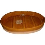 Alfarería Pereruela Siglo XVI apove50 Ovaler Bräter mit Estrias aus echtem Steingut, 50 cm