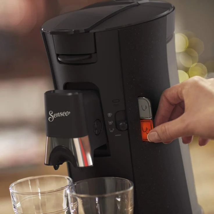 Philips CSA240/20 Senseo Select ECO Black Kaffeepadmaschine, 0,9 l Wassertank, höhenverstellbarer Auslauf – Bild 2