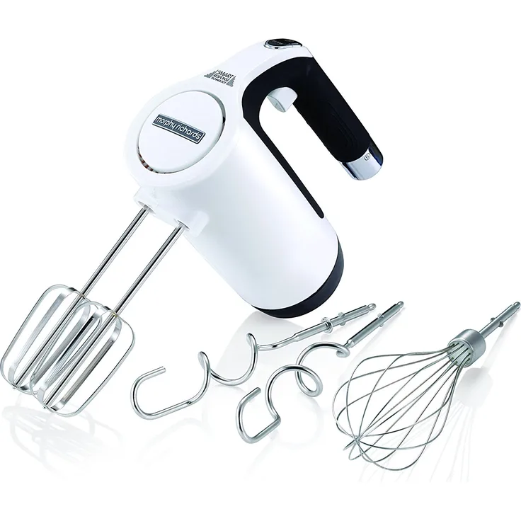 Morphy Richards 400505EE Total Control Handmixer, Elektrische Handrührer, weiß