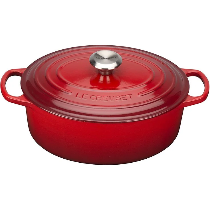 Le Creuset Signature Bräter oval Ø 27 cm Kirschrot – Bild 1