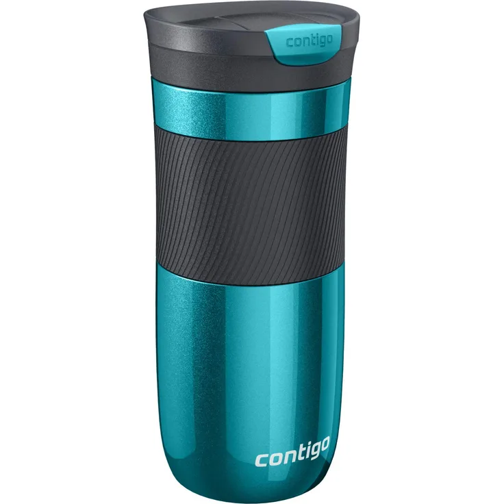 Contigo Thermobecher Byron Snapseal, Edelstahl Isolierbecher, Kaffebecher to go, auslaufsicher, spülmaschinenfester Deckel BPA-frei, 470 ml