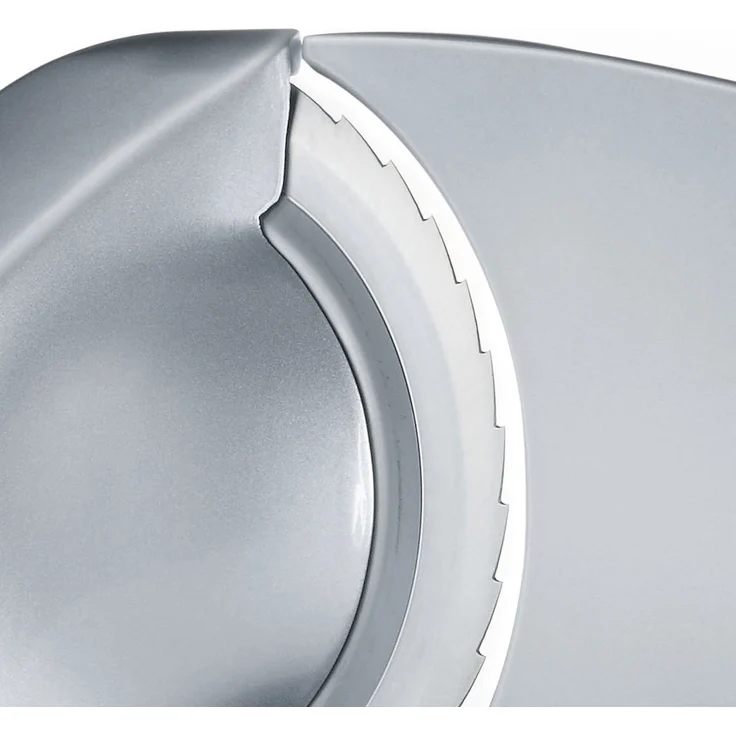 Graef Vivo V 20 Allesschneider, 170W, elektrisch, freitragend, 170 mm Wellenschliffmesser, gezahntes Edelstahlmesser, inkl. MiniSlice-Aufsatz, Kindersicherung, silber – Bild 2