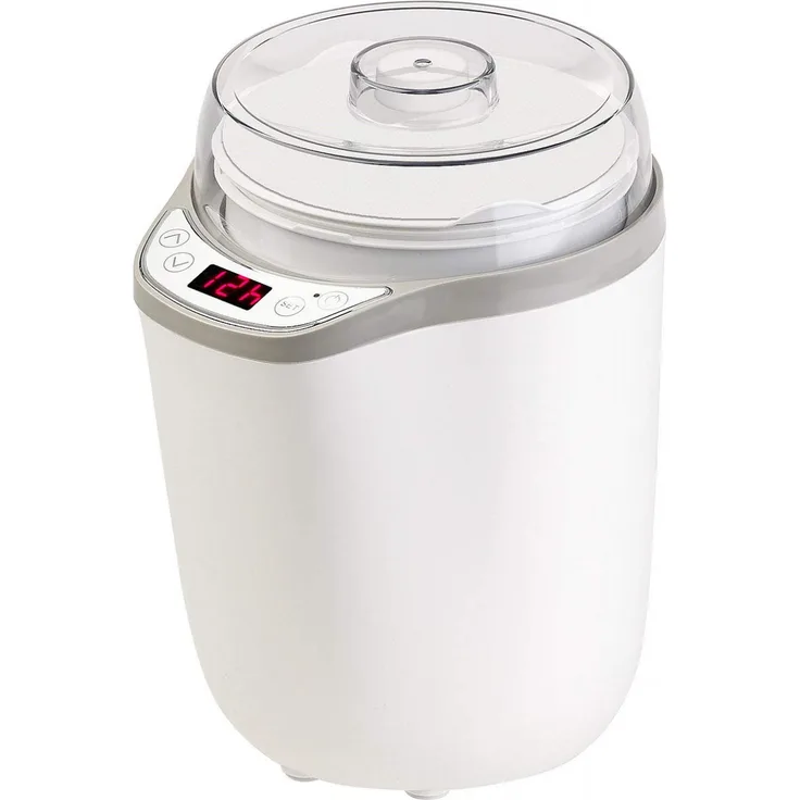 Rosenstein & Söhne Jogurtmaker XL Joghurt Maker für griechischen Joghurt, 25W, 1,8L, weiß