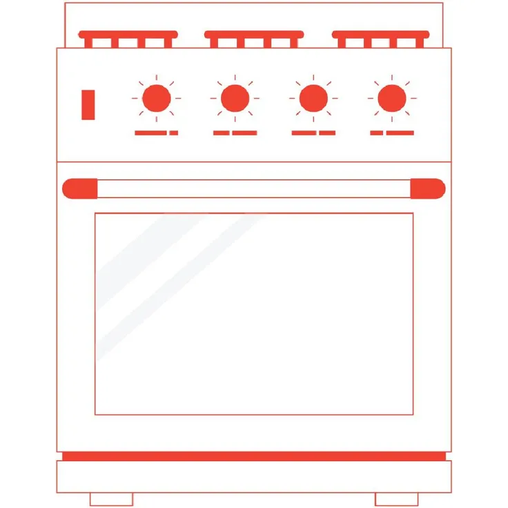 Smeg TR93BL 90 cm, Herd, B, Standgerät, Betriebsart Ofen elektrisch, Betriebsart Kochfeld elektrisch, Volumen 66 l