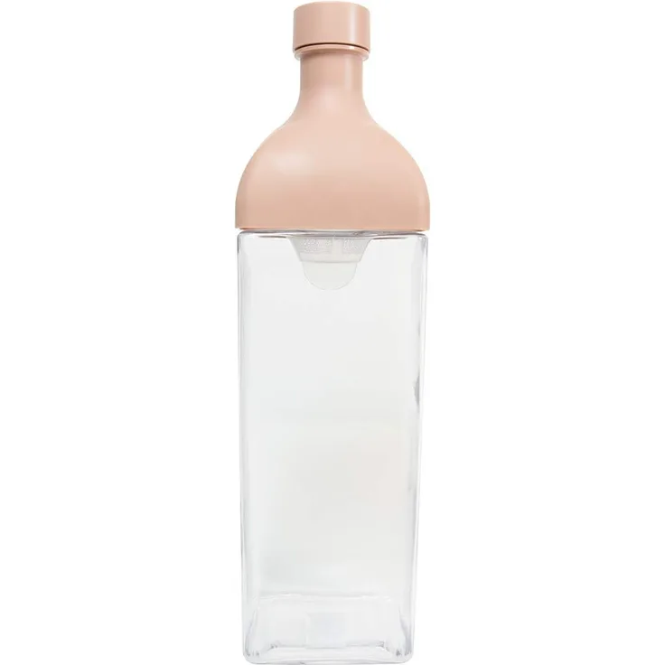 Hario Kaltbrau-Teeflasche mit Filtereinsatz 1200ml Smoky Pink