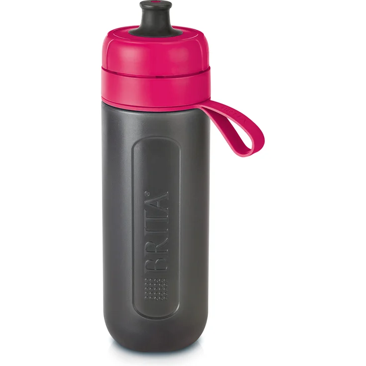 BRITA Wasserfilter-Flasche fill&go Active Pink – Robuste Sport Trinkflasche mit Wasserfilter für unterwegs aus BPA-freiem Kunststoff – Zusammendrückbar – Bild 2