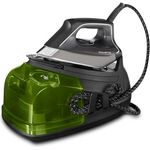 Rowenta Perfect Steam Pro DG8626F0 Dampfbügelstation, 2400 W, Golpe 450, Zähldampf 120 g-min, Microsteam Laser 400 Sohle, Eco-Funktion, Schwarz