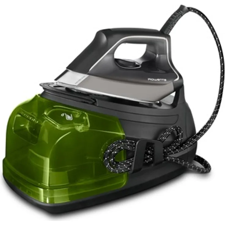 Rowenta Perfect Steam Pro DG8626F0 Dampfbügelstation, 2400 W, Golpe 450, Zähldampf 120 g-min, Microsteam Laser 400 Sohle, Eco-Funktion, Schwarz