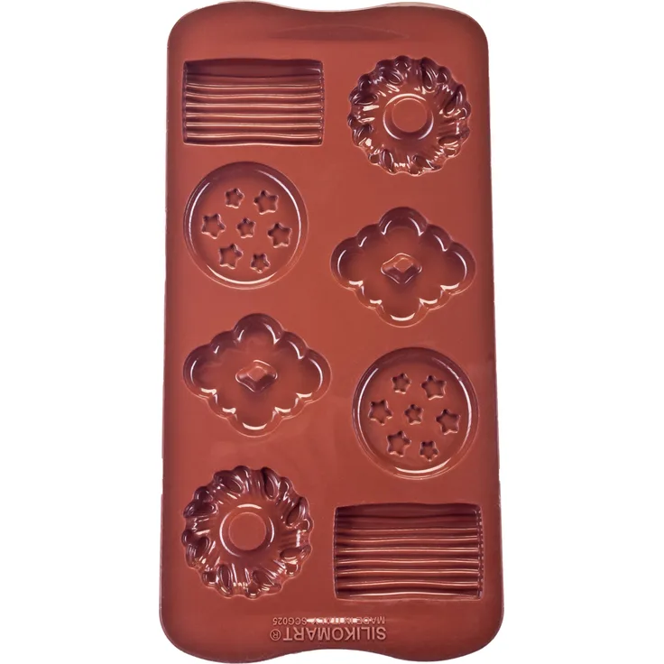 Silikomart 22.125.77.0065 SCG25 CHOCO BISCUIT - SILICONE MOULD 49X29 H 6,8 MM