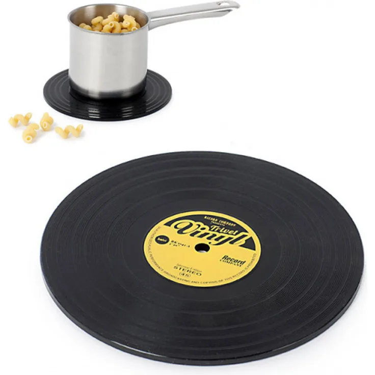 pan Coaster The Coaster 15 cm Silikon schwarz-gelb