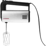 Gastroback 40983 Design Handmixer Pro, 5 Geschwindigkeiten und Turbo-Funktion, Dural-Aluminium gebürstetes Gehäuse, 500 Watt, silber, schwarz