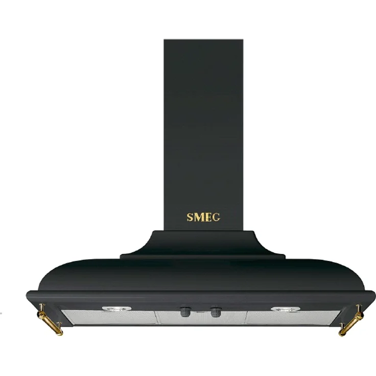 Smeg KC19AOE Dunstabzugshaube, A, Abluft und Umluft, Wandmontage, Breite 89.5 cm, 4 Gebläsestufen – Bild 1