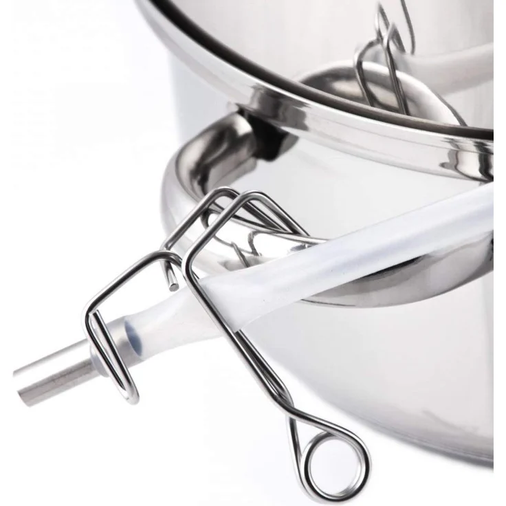 Grafner XXL Edelstahl Dampfentsafter, 8L, induktionsgeeignet, mit Abgießrand – Bild 3