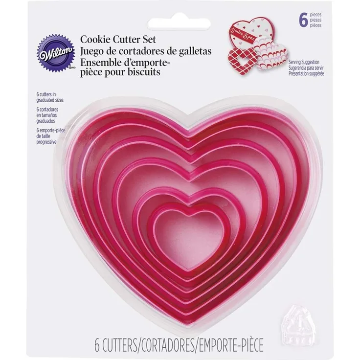 Wilton Ausstechformen Herze 6 Stück