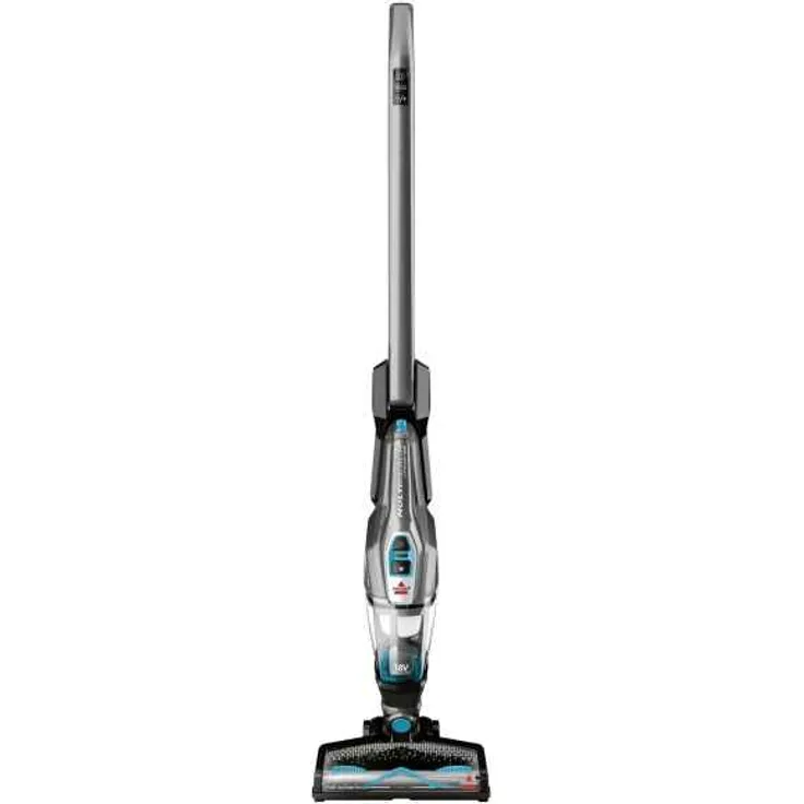 Bissell 2280N MultiReach Essential Handstaubsauger, 30 min Akkubetrieb, Zyklon-Technologie, abklappbarer Griff, Ladestation mit Aufsatzaufbewahrung, schwarz-blau
