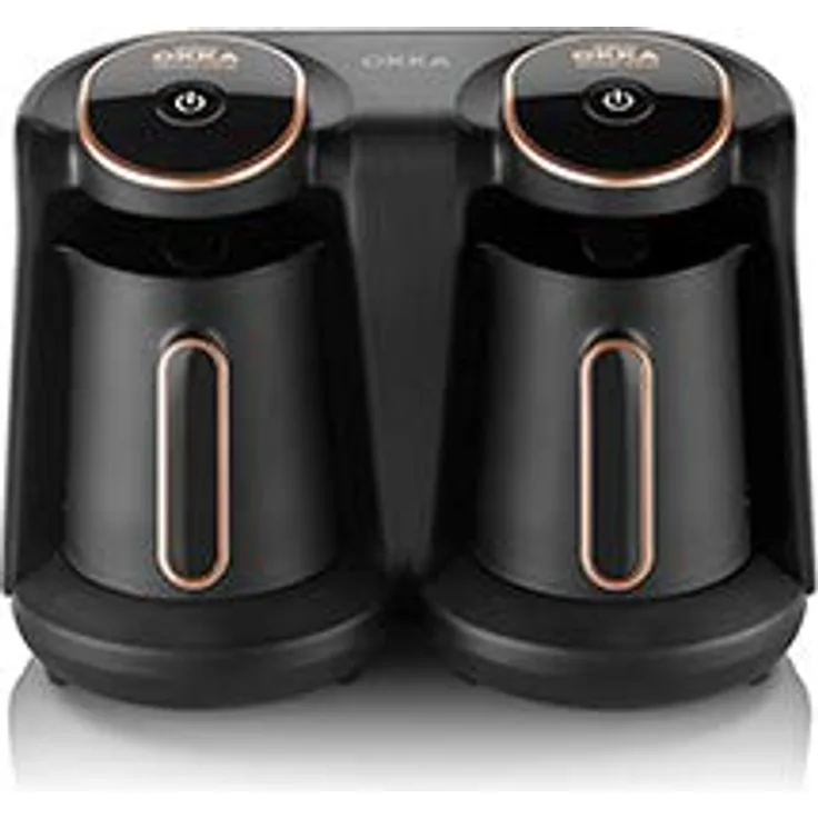 Arzum OKKA Minio Duo Kaffeemaschine, 1-8 Tassen Fassungsvermögen, waschbare Kaffeekanne, Akustisches Alarmsystem, kompakte Bauweise, 880W Leistung, Kaffeemesslöffel