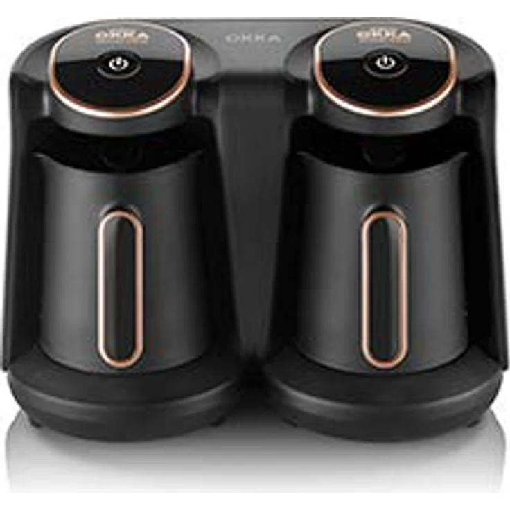 Arzum OKKA Minio Duo Kaffeemaschine, 1-8 Tassen Fassungsvermögen, waschbare Kaffeekanne, Akustisches Alarmsystem, kompakte Bauweise, 880W Leistung, Kaffeemesslöffel