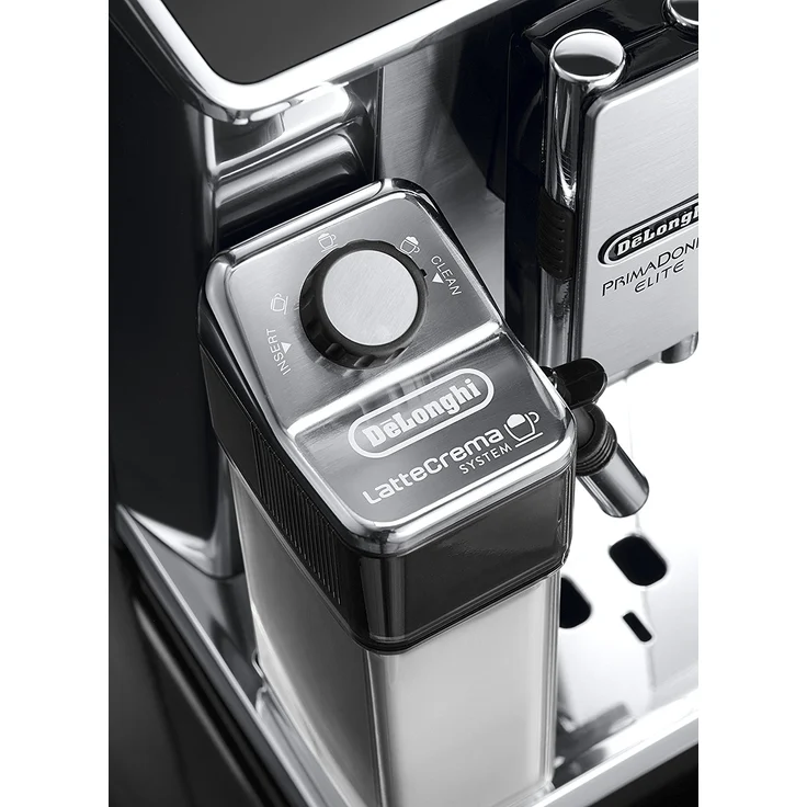 De'Longhi PrimaDonna Elite ECAM 656.55.MS Kaffeevollautomat mit Milchsystem und integriertem Mahlwerk, Cappuccino und Espresso auf Knopfdruck, 3,5 Zoll TFT Touchscreen Farbdisplay und App-Steuerung, Edelstahlfront, silber – Bild 3