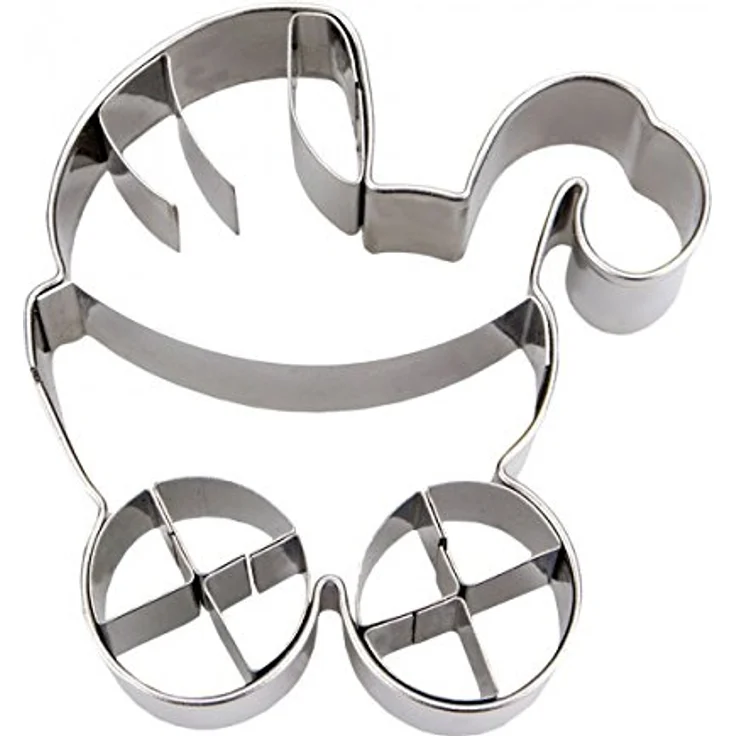 Städter Ausstechform, Edelstahl, Silber, 6.5 cm – Bild 1