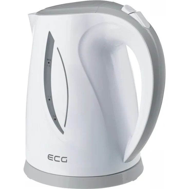 ECG RK 1758 Grey, Wasserkocher, 1,7 Liter, Grau-weiß, Plastik, 1.7 liters