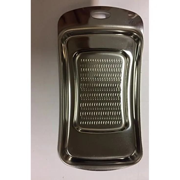 Weis 16138 Ingwerreibe, Edelstahl, Silber, 14 x 7.2 x 2 cm