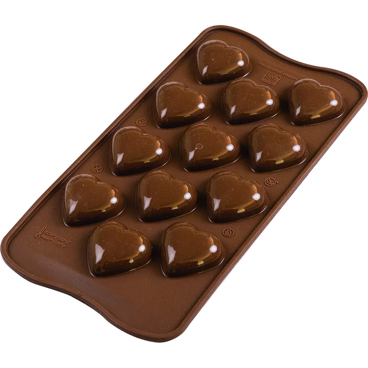 Silikomart 199387 3D-Pralinenform Herz - 12er Form
