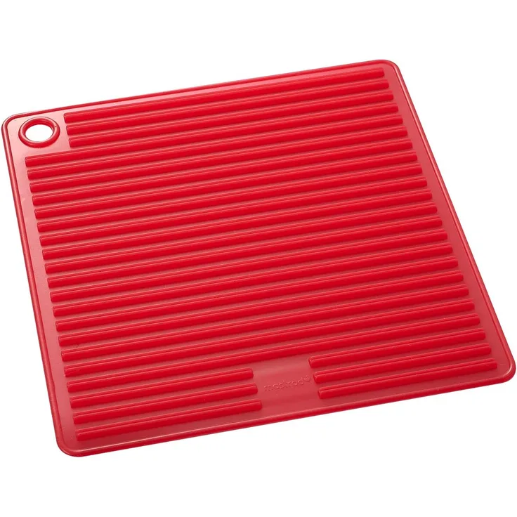 Mastrad F83415 Topf-Untersetzer, Silikon, rot, 0,5 x 18 x 18 cm