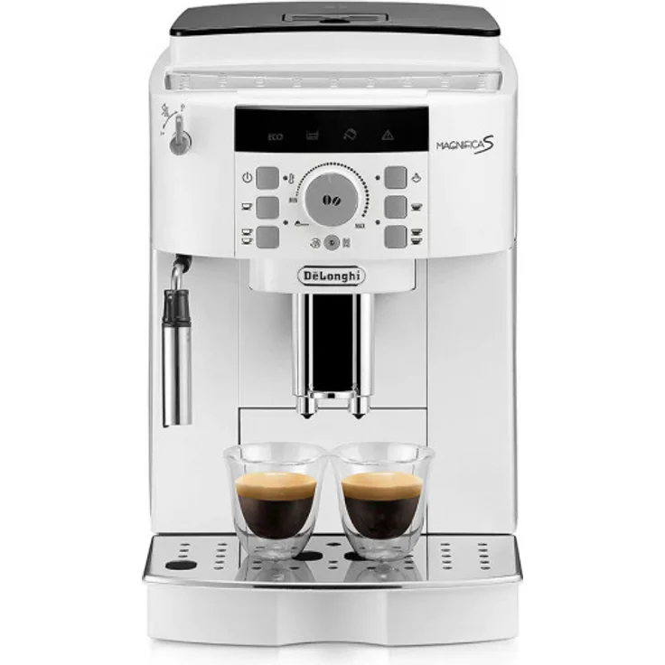 De'Longhi ECAM 22.110.W Kaffeevollautomat, Dampfdüse, integriertes Mahlwerk, 1,8 Liter Wassertank, weiß – Bild 1