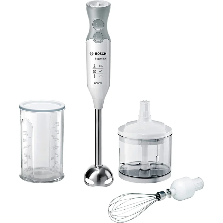 Bosch MSM66150, 600W, 12 Geschwindigkeiten, inkl. Schneebesen, Mixbehältern – Bild 1