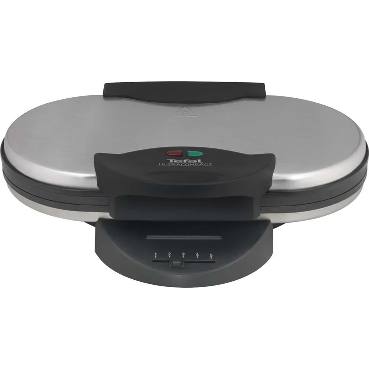 Tefal Doppel-Herzwaffeleisen WM311D [Waffelmaker für 2 Herzwaffeln gleichzeitig, stufenloser Temperaturregler für Bräunung nach Wunsch, antihaftbeschichtete Platten, Teigauffang-Vorrichtung, 1200W]