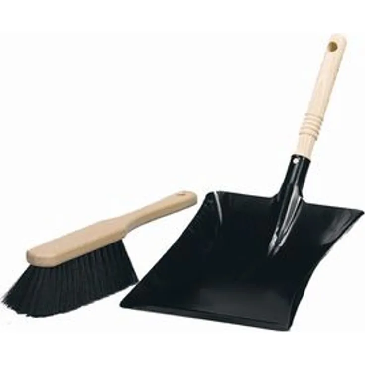 turk Kehrschaufel-Set Der Klassiker, 2-teilig Schaufel aus Metall Holzgriffe