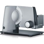 Graef S32000 Allesschneider, 170W, 170 mm Wellenschliffmesser aus Edelstahl, Safety-Verschluss, Vollemtallgehäuse, silber