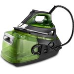 Rowenta Silence Steam Pro DG9246 Dampfbügelstation, hohe Druckknöpfe, Kunststoff, Edelstahl, 1,3 Liter, Schwarz-Tannengrün
