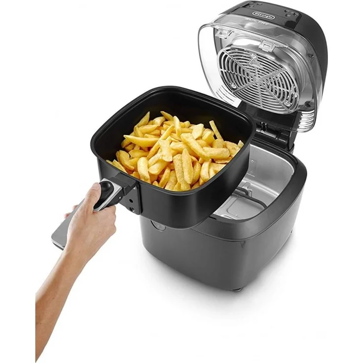 De'Longhi FH 2394.BK Multifry Fritteuse Heißluft Fritteuse & Multicooker, ohne Öl, 1400 Watt, 1,5 Liter Fassungsvermögen, schwarz – Bild 3