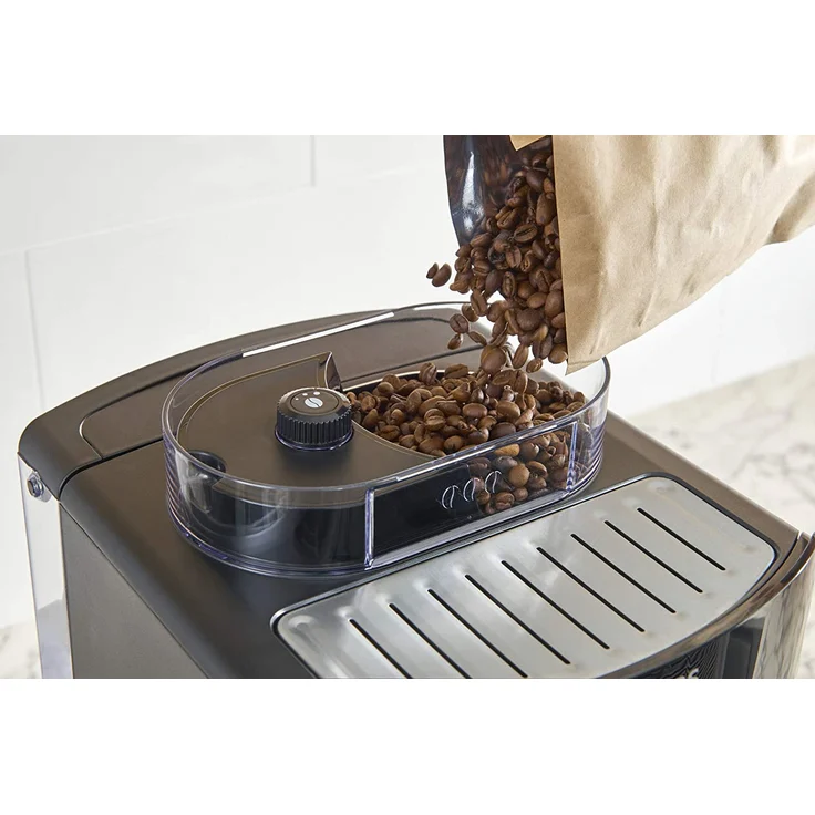 Krups EA8918 Evidence Kaffevollautomat mit integriertem Mahlwerk, OLED-Display Barista Quattro Force Technologie, 12 Kaffee-Variationen, 3 Tee-Variationen, One-Touch-Cappuccino Funktion, 2-Tassen Funktion, schwarz – Bild 4