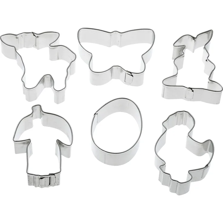 Zenker Oster-Ausstechformen Set, Stahlblech, Silber, 9 x 5 x 3 cm, 6-Einheiten