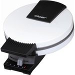 Cloer 171 Waffelautomat für für kuchenartige Waffeln - 930 W-Waffelgröße 16 cm-Backampel -, Metall, weiß