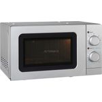 Exquisit WP 700 J17-3 si Mikrowelle, Standgerät, 20 Liter Garraum, 700 Watt, silber