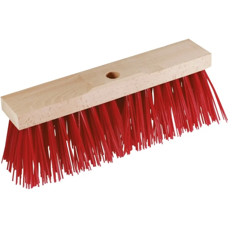 Straßenbesen EXTRA GROB - rote Borsten