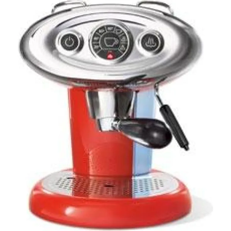 illy Kaffee, Kaffemaschine für Iperespresso Kapseln X7.1 Rot mit Milchaufschäumer